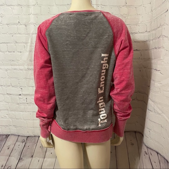 Breast Cancer Awareness Sweater size large. Zen by J.America - Picture 7 of 16